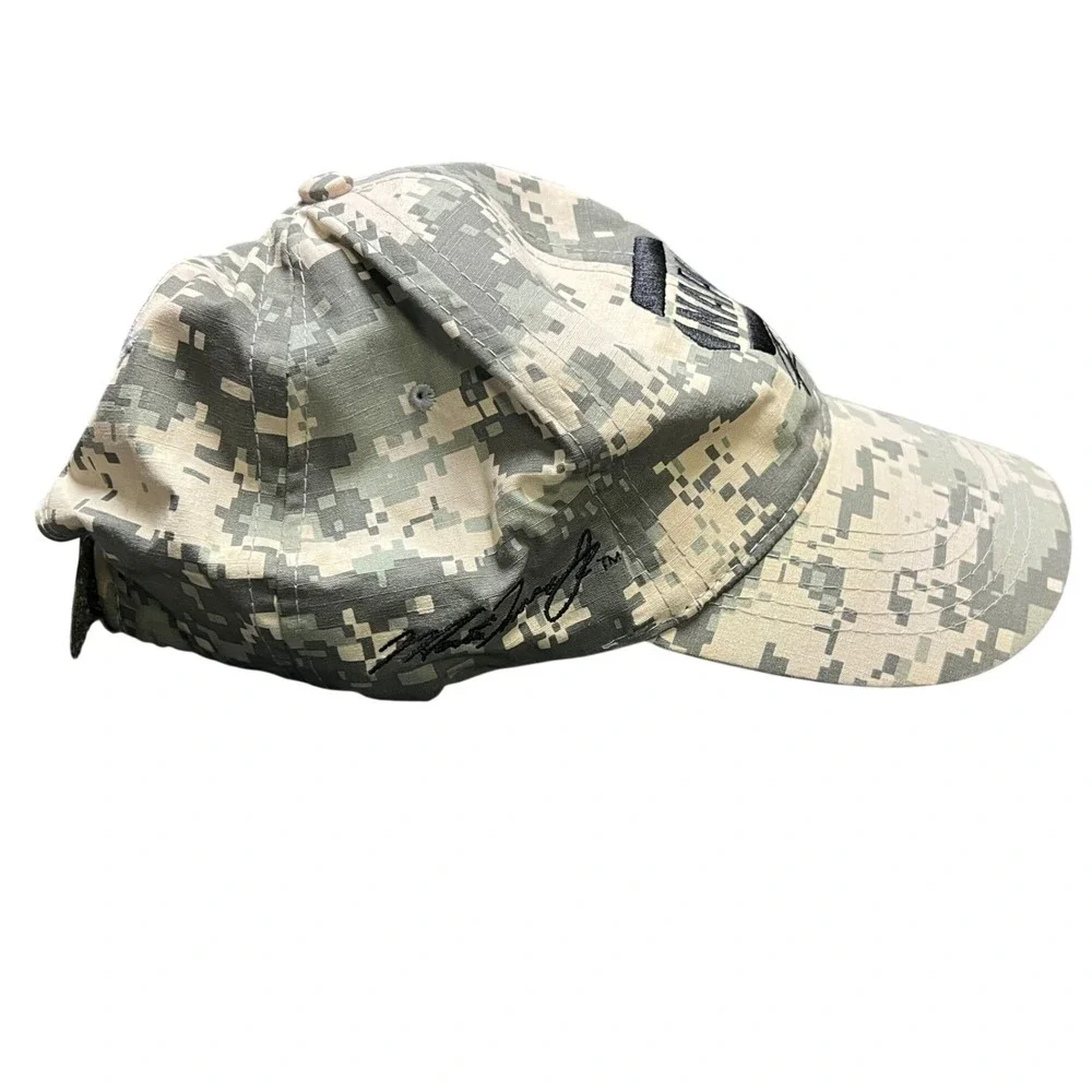 NAPA Racing Baseball Hat OSFM‎ Green Camo Digital Print Ron Capps Signature